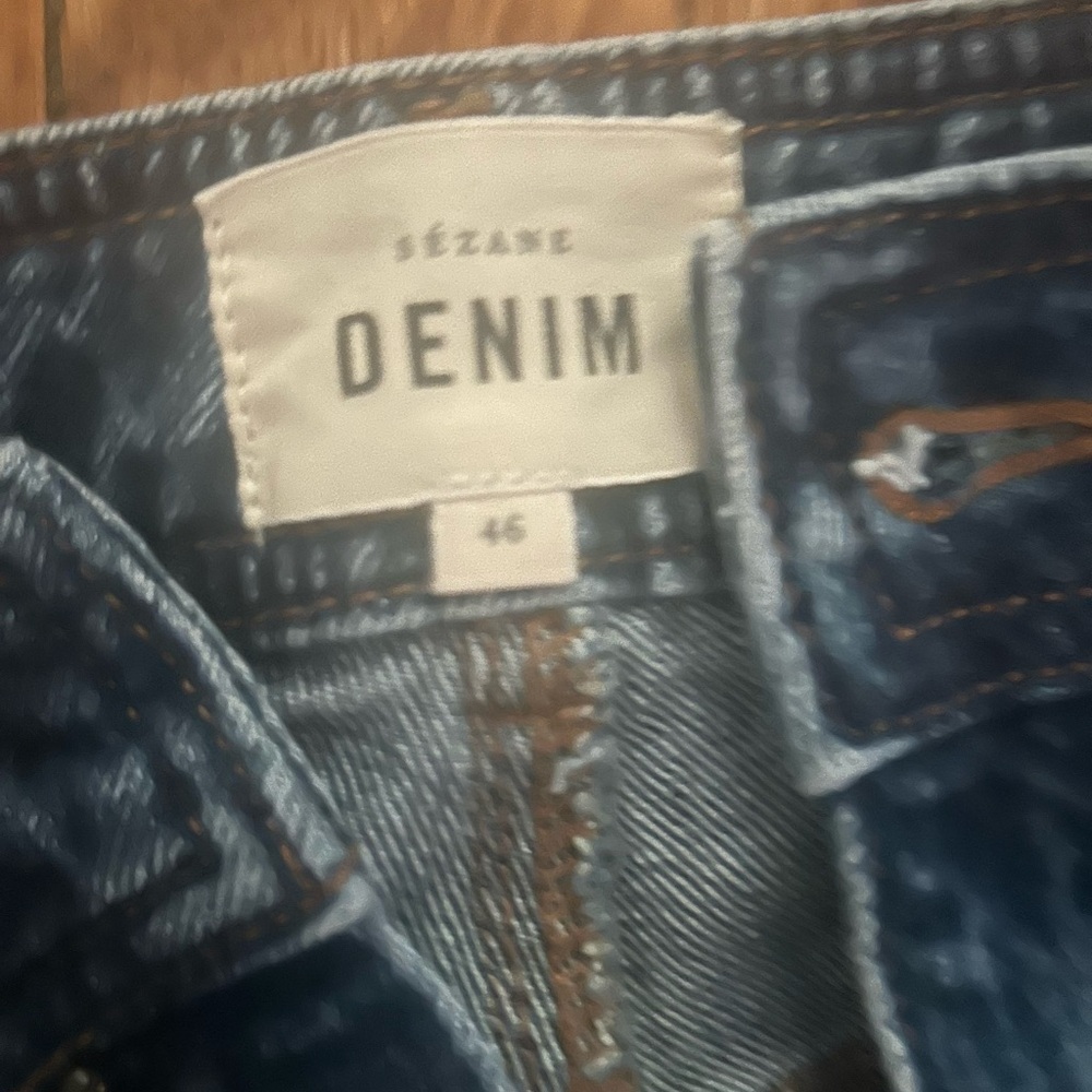 Sezane Le Crop jeans - Size 14US (EU 46) like new/EUC - Picture 3 of 7